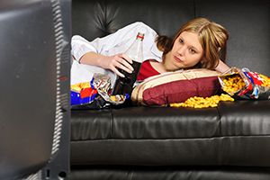 Teenagers Eating Junk Food